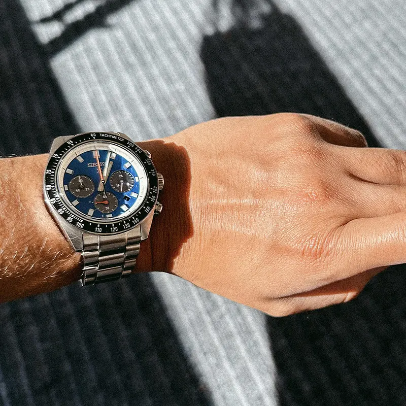 Seiko Prospex Speedtimer Solar Special Edition Blue Dial Men's Watch- SSC931